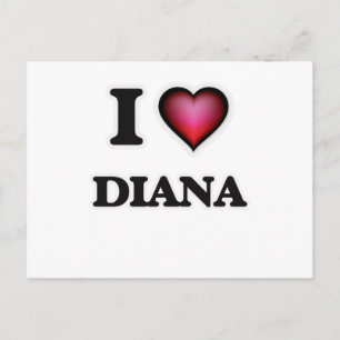 Carte Postale J'aime Diana