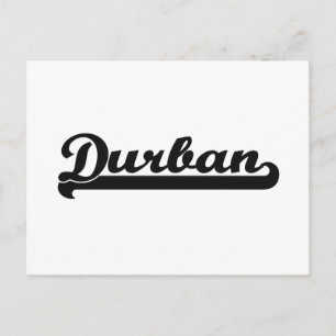 Carte Postale J'aime Durban Afrique du Sud Design classique