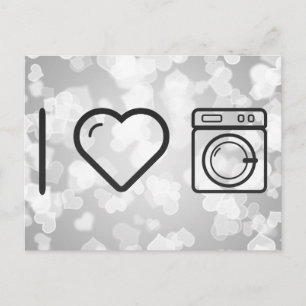 Carte Postale J'Aime Faire La Lessive