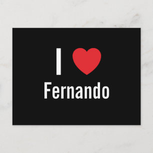 Carte Postale J'aime Fernando
