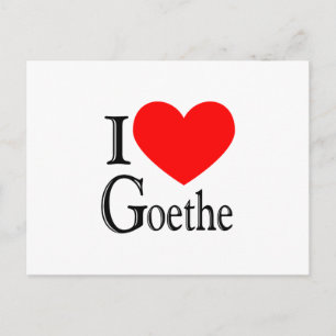 Carte Postale J'Aime Goethe