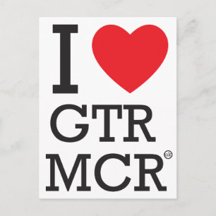 Carte Postale J'aime GTR MCR