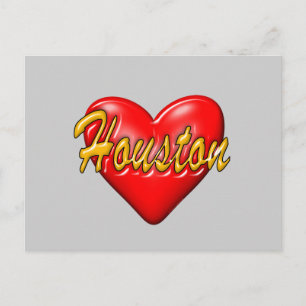 Carte Postale J'aime Houston
