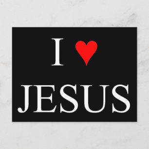 Carte Postale J'aime Jésus