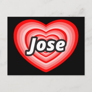 Carte Postale J'aime Jose