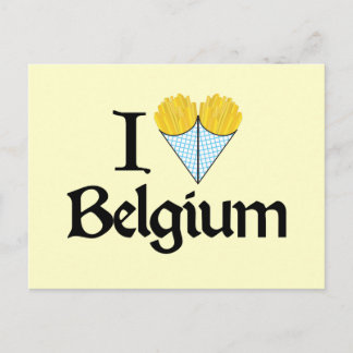 Carte Postale J'aime la Belgique