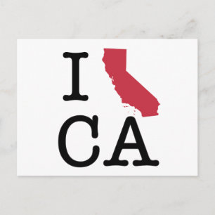 Carte Postale J'aime la Californie