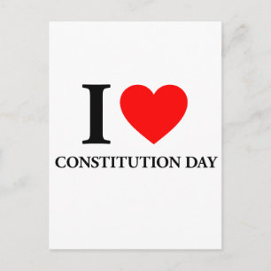 Carte Postale J'aime la Fête de la Constitution