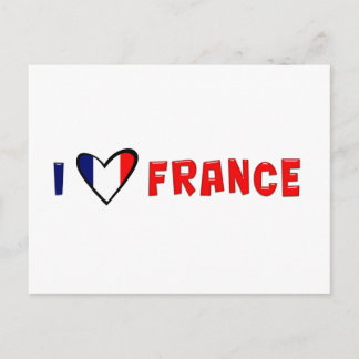 Carte Postale J'aime la France
