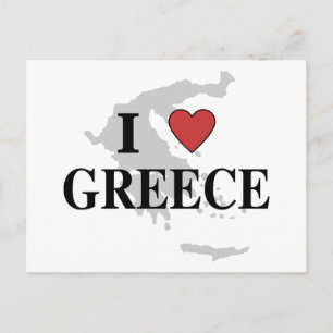 Carte Postale J'aime la Grèce