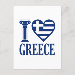 Carte Postale J'aime la Grèce