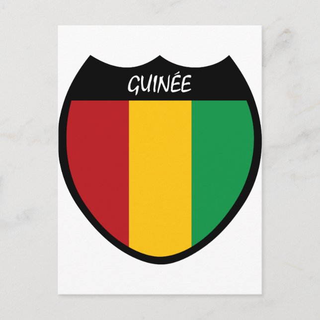 Carte Postale J'aime la Guinée (Devant)