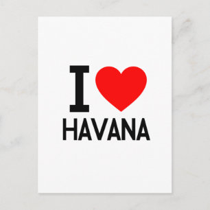Carte Postale J'aime La Havane
