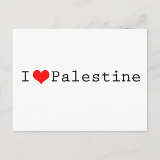 Carte Postale J'aime la Palestine