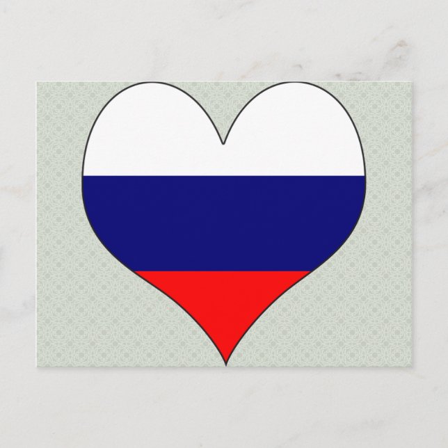 Carte Postale J'aime la Russie (Devant)