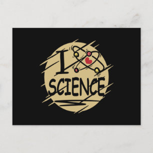 Carte Postale J'aime la science