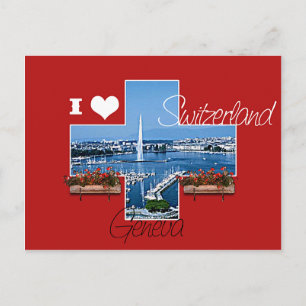 Carte Postale J'aime la Suisse