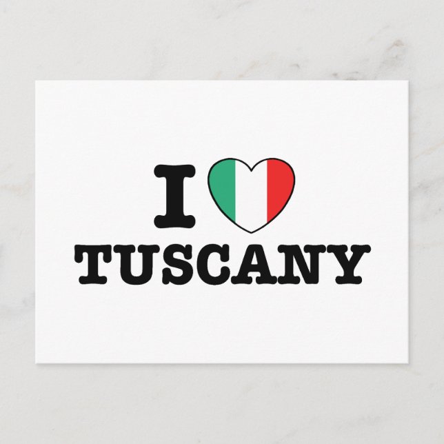 Carte Postale J'aime la Toscane (Devant)