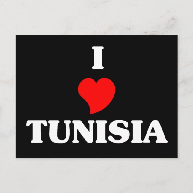 Carte Postale J'aime la Tunisie (Devant)