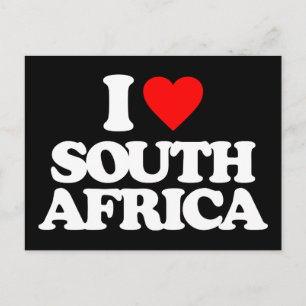 CARTE POSTALE J'AIME L'AFRIQUE DU SUD