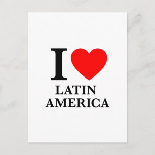 Carte Postale J'aime l'Amérique latine