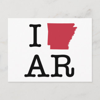 Carte Postale J'Aime L'Arkansas