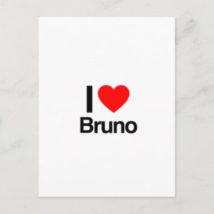 Carte Postale j'aime le bruno