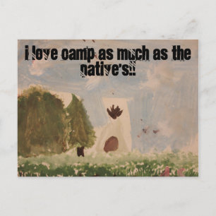 Carte Postale J'aime le camp