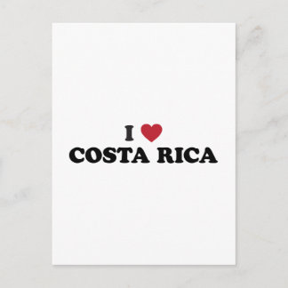 Carte Postale J'aime le Costa Rica