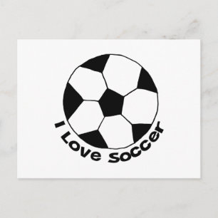 Carte Postale J'Aime Le Football
