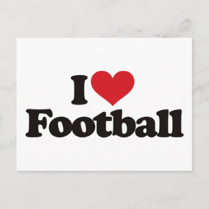 Carte Postale J'Aime Le Football