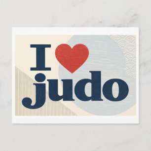 Carte Postale "J'aime le judo"