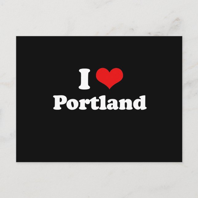 CARTE POSTALE J'AIME LE PORTLAND (Devant)