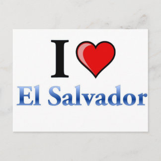 Carte Postale J'aime le Salvador