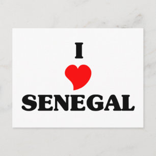 Carte Postale J'aime le Sénégal