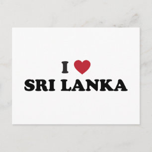 Carte Postale J'aime le Sri Lanka