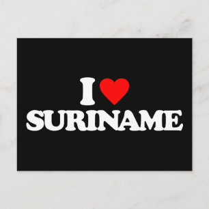 CARTE POSTALE J'AIME LE SURINAME