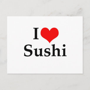 Carte Postale J'Aime Le Sushi