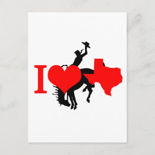 Carte Postale J'aime le Texas