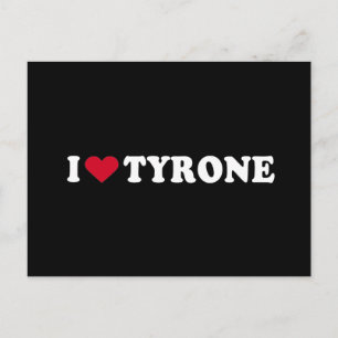 CARTE POSTALE J'AIME LE TYRONE