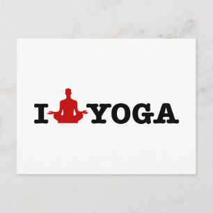 Carte Postale J'aime le yoga