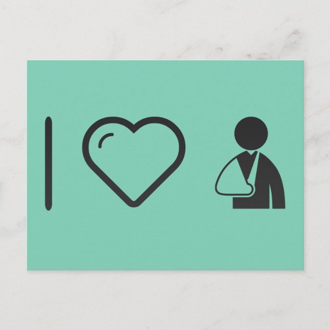 Carte Postale J'aime les armes brisées (Devant)