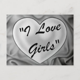 Carte Postale J'aime les filles