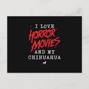 Carte Postale J'Aime Les Films D'Horreur Et Mon Propriétaire De