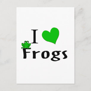 Carte Postale J'aime les Grenouilles