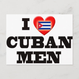 Carte Postale J'aime les hommes cubains
