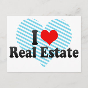 Carte Postale J'aime les immobiliers