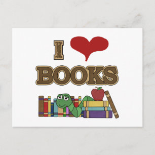 Carte Postale J'aime les livres
