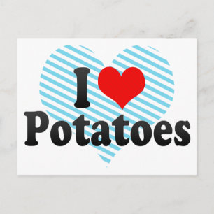 Carte Postale J'Aime Les Pommes De Terre