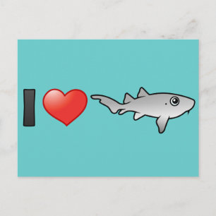 Carte Postale J'aime les requins infirmières